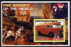 Liberia 2005 Fire Engines of the World #02 perf s/sheet unmounted mint