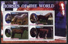 Somalia 2002 Horses of the World perf sheetlet #4 containing 4 values, unmounted mint