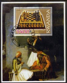 Rwanda 2005 Chess perf m/sheet #01 fine cto used