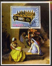 Rwanda 2005 Chess perf m/sheet #02 fine cto used