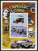 Myanmar 2001 Classic Cars (Horch & Duesenberg) imperf sheetlet containing 2 values unmounted mint