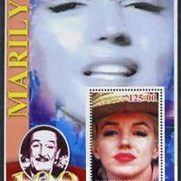 Uzbekistan 2002 Marilyn Monroe & Walt Disney Centenary #02 perf m/sheet unmounted mint