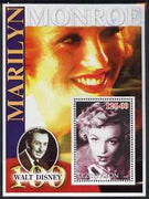 Uzbekistan 2002 Marilyn Monroe & Walt Disney Centenary #03 perf m/sheet unmounted mint