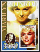 Uzbekistan 2002 Marilyn Monroe & Walt Disney Centenary #04 perf m/sheet unmounted mint