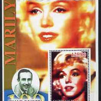 Uzbekistan 2002 Marilyn Monroe & Walt Disney Centenary #05 perf m/sheet unmounted mint