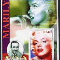 Uzbekistan 2002 Marilyn Monroe & Walt Disney Centenary #07 perf m/sheet unmounted mint