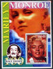 Uzbekistan 2002 Marilyn Monroe & Walt Disney Centenary #11 perf m/sheet unmounted mint