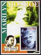 Uzbekistan 2002 Marilyn Monroe & Walt Disney Centenary #15 perf m/sheet unmounted mint