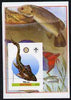 Eritrea 2005 Dinosaurs #05 - Groelandaspis imperf m/sheet with Scout & Rotary Logos, background shows various Fish unmounted mint