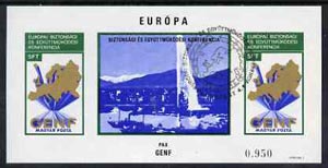 Hungary 1974 Conference for Security & Co-operation in Europe, imperf m/sheet fine used with special cancel, Mi BL103B