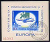 Rumania 1977 Conference for Security & Co-operation in Europe, imperf m/sheet fine used, Mi BL144