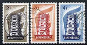 Luxembourg 1956 Europa set of 3 very fine used, SG 609-11 cat £37+