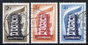 Luxembourg 1956 Europa set of 3 very fine used, SG 609-11 cat £37+