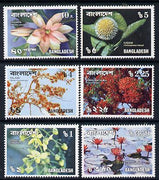 Bangladesh 1978 Flowers set of 6 unmounted mint, SG 110-15