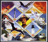 Haiti 2005 Sea Birds & Lighthouses perf sheetlet containing 4 diamond shaped values plus label showing Baden Powell, unmounted mint