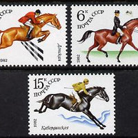 Russia 1982 Horse Breeding set of 3 unmounted mint, SG 5203-05, MI 5148-50*