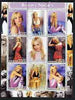 Benin 2003 Britney Spears perf sheetlet containing 9 values unmounted mint