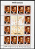 Angola 2001 Centenary of Walt Disney perf sheetlet containing 12 values plus 4 labels unmounted mint, corner wrinkled