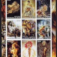 Benin 2003 Fantasy Art by Luis Royo (Pin-ups) imperf sheet containing 9 values, unmounted mint