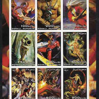 Somalia 2003 Fantasy Art by Julie Bell imperf sheetlet containing 9 values unmounted mint