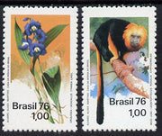 Brazil 1976 Nature Protection set of 2 (Tamarin & Acacallis) SG 1589-90 unmounted mint