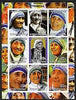 Kyrgyzstan 2001 Mother Teresa imperf sheetlet containing set of 9 values unmounted mint