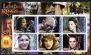 Congo 2003 Lord of the Rings #1 imperf sheetlet containing set of 6 values unmounted mint