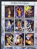 Benin 2002 Fantasy Art by Dorian Cleavenger (Pin-ups) perf sheet containing 9 values, unmounted mint