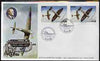 Nevis 1986 Spitfire $2.50 (Mark 1A in Battle of Britain) imperf pair on illustrated official cover with special first day cancel (as SG 373)