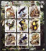 Mauritania 2003 The Nature Conservancy imperf sheetlet containing set of 9 values (Birds & Animals by John Audubon) unmounted mint