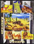 Kyrgyzstan 2004 Fauna of the World - American Desserts imperf sheetlet containing 6 values unmounted mint