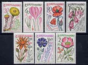 Czechoslovakia 1965 Medicinal Plants set of 7 unmounted mint, SG 1538-44