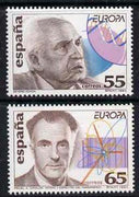 Spain 1994 Europa - Discoveries set of 2 (research into DNA & into atomic structures) unmounted mint, SG3278-79