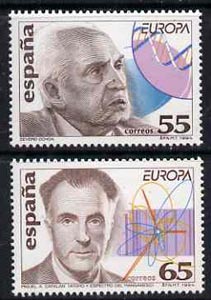 Spain 1994 Europa - Discoveries set of 2 (research into DNA & into atomic structures) unmounted mint, SG3278-79