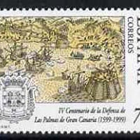 Spain 1999 400th Anniversary of Defence of Las Palmas, Gran Canaria unmounted mint, SG3582