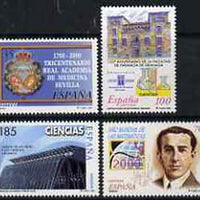 Spain 2000 World Mathermatics and Science Year set of 4 unmounted mint, SG3647-50