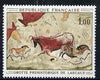 France 1968 Wall Painting Lascaux 1f,unmounted mint from French Art set, SG1786