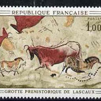 France 1968 Wall Painting Lascaux 1f,unmounted mint from French Art set, SG1786