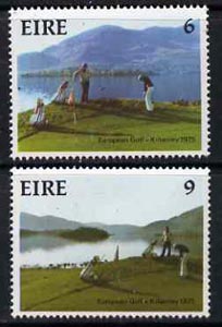 Ireland 1975 Ninth European Amatuer Golf Team Championships set of 2 unmounted mint, SG 373-74