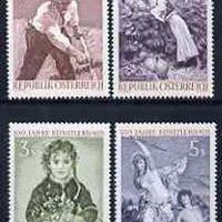 Austria 1961 Cent of Kunstlerhaus set of 4 unmounted mint, SG1365-68