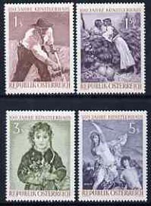 Austria 1961 Cent of Kunstlerhaus set of 4 unmounted mint, SG1365-68