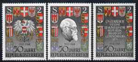 Austria 1968 50th Anniversary of Republic set of 3 unmounted mint, SG 1532-34