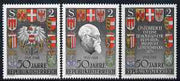 Austria 1968 50th Anniversary of Republic set of 3 unmounted mint, SG 1532-34