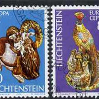 Liechtenstein 1976 Europa - Ceramics by Prince Hans von Liechtenstein set of 2 fine used, SG628-29