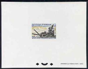 Senegal 1964 Industries 25f Working Phosphate epreuve de luxe sheet in issued colours, as SG279