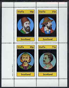 Staffa 1982 People of the World perf set of 4 values unmounted mint