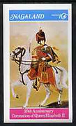 Nagaland 1978 Coronation 25th Anniversary imperf souvenir sheet (mounted Guardsman) unmounted mint