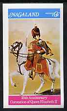 Nagaland 1978 Coronation 25th Anniversary imperf souvenir sheet (mounted Guardsman) unmounted mint