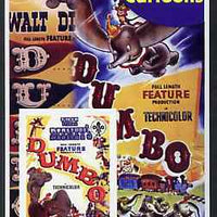 Ivory Coast 2003 Disney Cartoons #07 - Dumbo imperf souvenir sheet with Scout Logo, unmounted mint