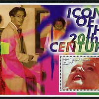 Somalia 2001 Icons of the 20th Century #02 perf s/sheet showing Marilyn Monroe with Salvador Dali in background unmounted mint